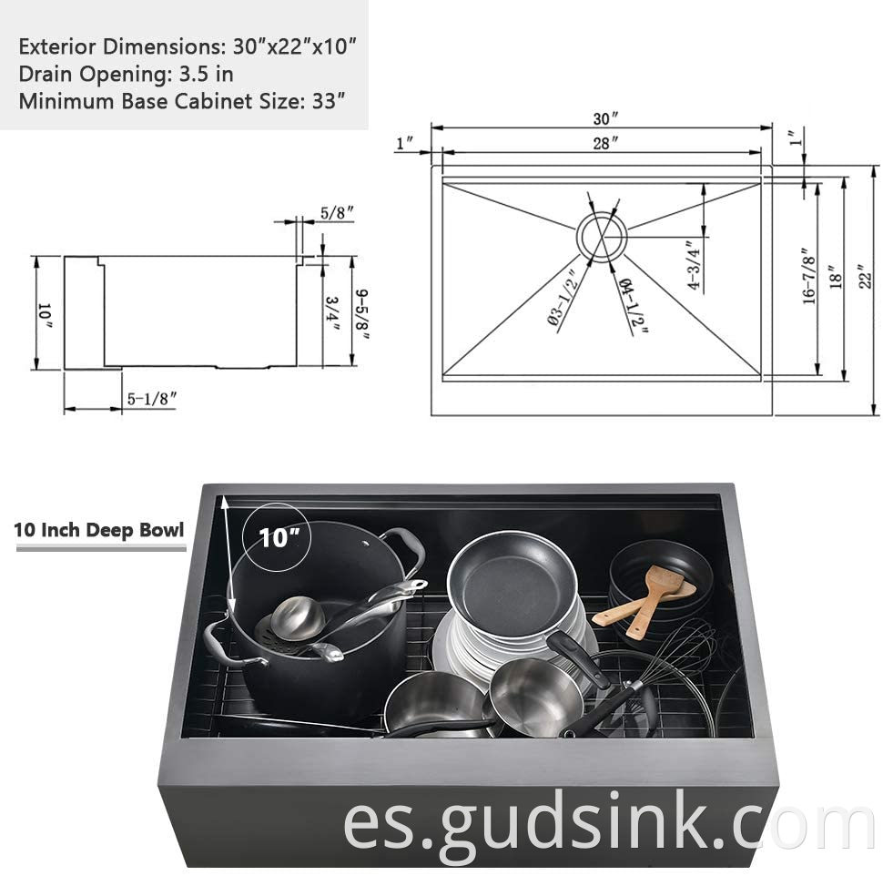 drop in stainless steel sink